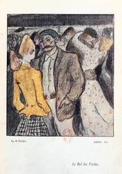 &39;The Ball of Cows&39;, ilustração de &39;La Maison Philibert&39;, de Jean Lorrain (1855-1906), publicada em 1904